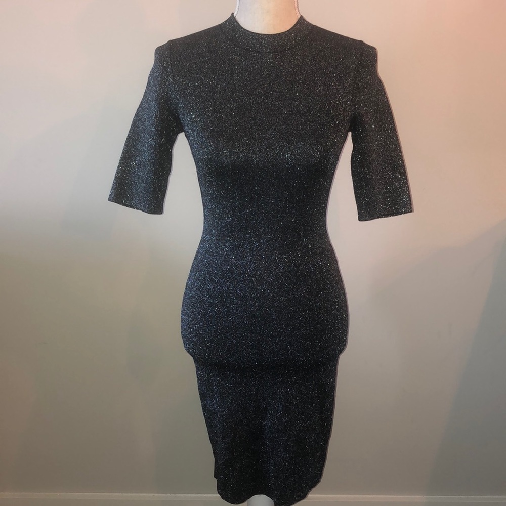 Reiss metallic bodycon dress